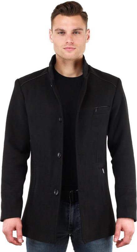 Versano John Heren Korte Mantel Manteljas Winterjas XL - Zwart