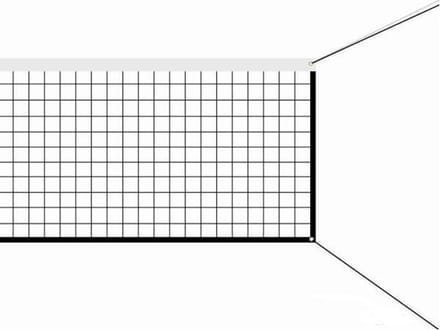 Sportec Volleybalnet Ø 2,0 Mm. 950x100cm Maas 100mm