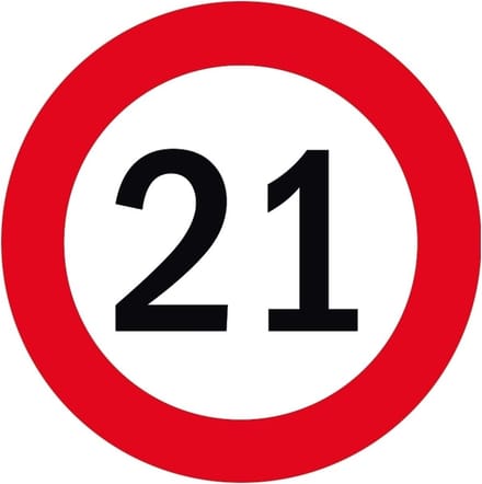 Bierviltjes 21 jaar - onderzetters