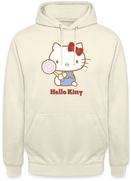 Hello Kitty Met Een Lollipop Hoodie Unisex