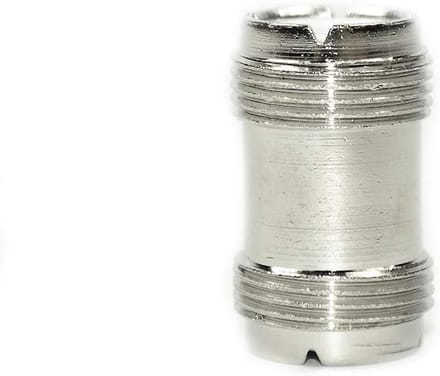 Adapter NC-553 - PL-258 Adapter - CB Antennes - PL naar PL - 2 x 1 x 2 cm - zilver