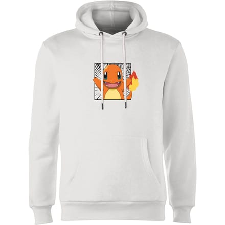 Pokémon Pokédex Charmander #0004 Hoodie - White - XXL