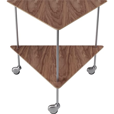 Fritz Hansen AJ trolley Bijzettafel - walnoot