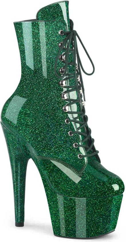 Pleaser - ADORE-1020GP Plateau Laarzen - 35 Shoes - Groen