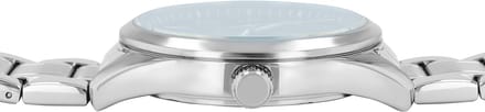 JUST WATCH herenhorloge roestvrij staal zilver, datumweergave
