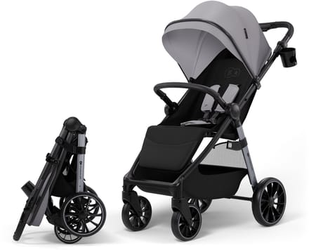 Kinderkraft GRANDE 2 Buggy - Ruime zitting - Compact inklapbaar - Grijs