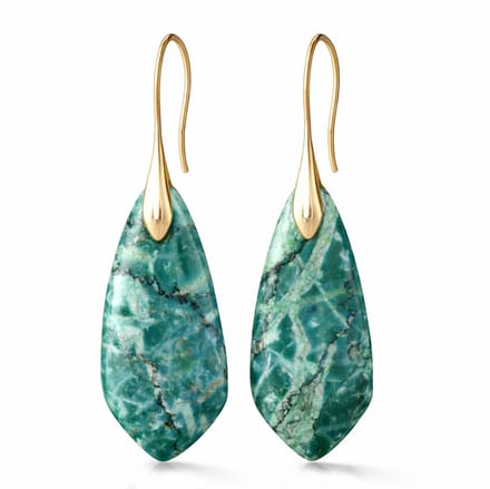 Marama Oorbellen Turquoise Drop - natuursteen - premium kwaliteit