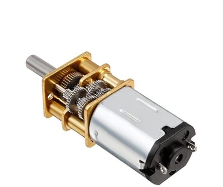 Mini DC Motor - Met Tandwiel - Hobby Projecten - Compact Metaal Design - 3V 500RPM - Metaal