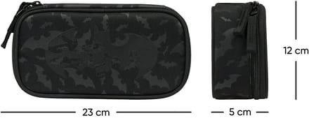 Baagl School Etui Batman Zwart 1-rits