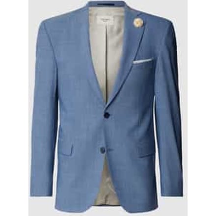 Slim fit 2-knoops colbert met wol model 'Shelby'