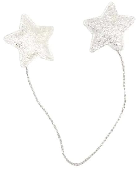Sterren op draad 18cm zilver - 24 stuks