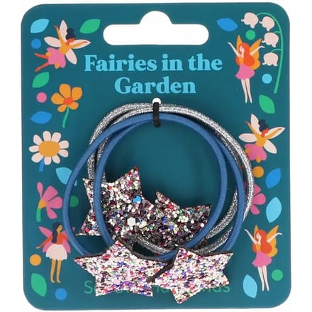 elastisch haar glitter sterren Rex London Fairies in the Garden (x4)
