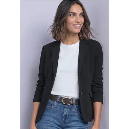 Eenvoudige blazer met structuur