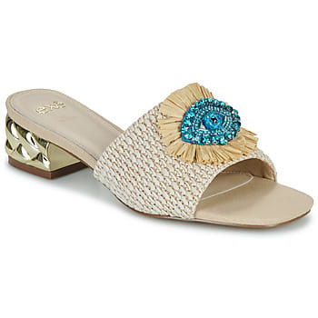 Slippers Exé Shoes KATY-424-RAFFIA-BEIGE