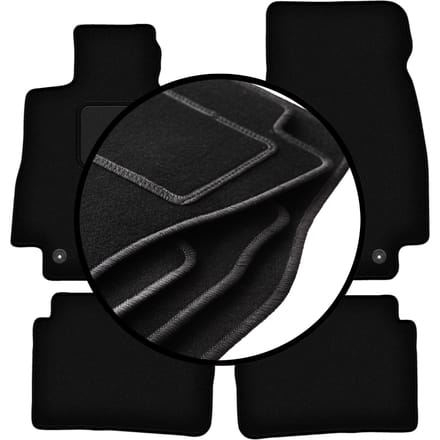 Complete set veloursmatten voor: Mercedes CLS C257 sedan (2018-)