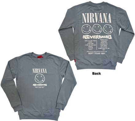 Nirvana - Nevermind Tour 1991 Sweater/trui - M - Blauw