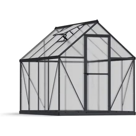 Canopia Tuinkas Mythos 6x8 - Polycarbonaat - Grijs - 185x247x208 Cm