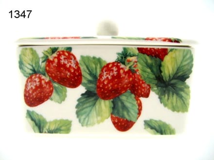Lesser & Pavey botervloot Strawberry Field – Porselein – 16 cm