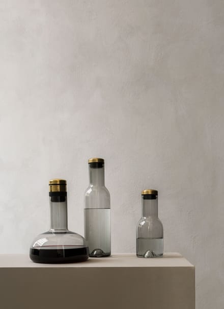 Audo - Glazen fles - 0,5 l - Glas,  messing - goud