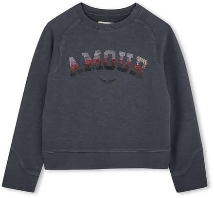 Zadig & Voltaire X60323 Sweatshirt Grijs 8 Years Meisje