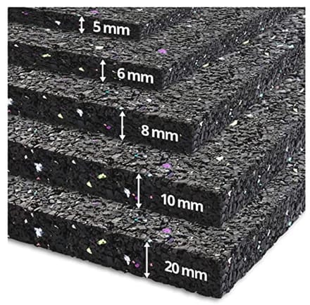 Antivibratiematten voor Wasmachines - Geluiddempende Rubber Mat 10mm | 125 x 200 cm
