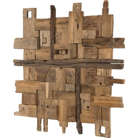 Wanddecoratie Haeksa teakhout | Macabane