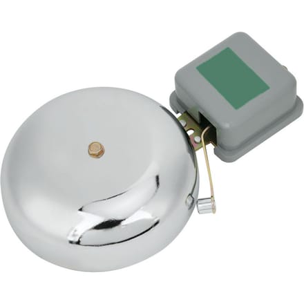 Elektrische Bel Vonkvrij Externe Kloptype Roestvrij Staal Schoolbellen 150mm AC220V white