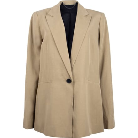 AllSaints Yolanda Lyn Blazer Light Khaki Brown Maat: 44 | Blazers Outlet | Dames | Bruin