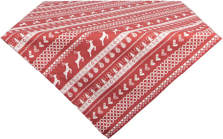 Clayre & Eef Tafelkleed 100x100 cm Rood Katoen Hert