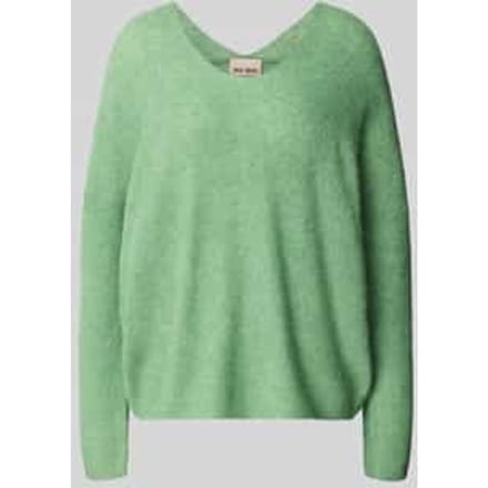 Gebreide pullover met V-hals model 'THORA'