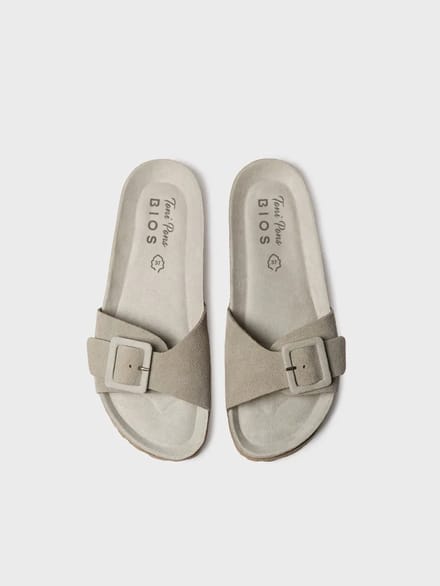 Dames BIO sandaal met gesp en kurken zool | GLIDE-QT