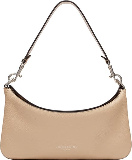 LIEBESKIND BERLIN Leren Schoudertas Alessa 3 Pebble Shoulder Bag Sandy Beige