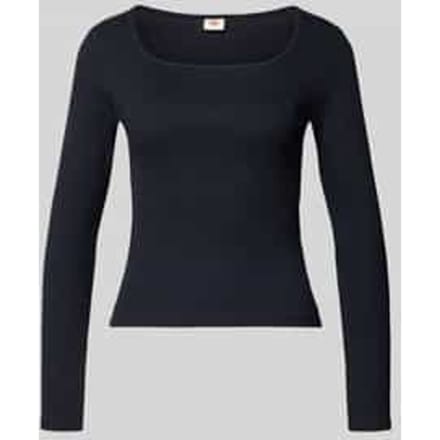 slim fit shirt met lange mouwen van katoenmix