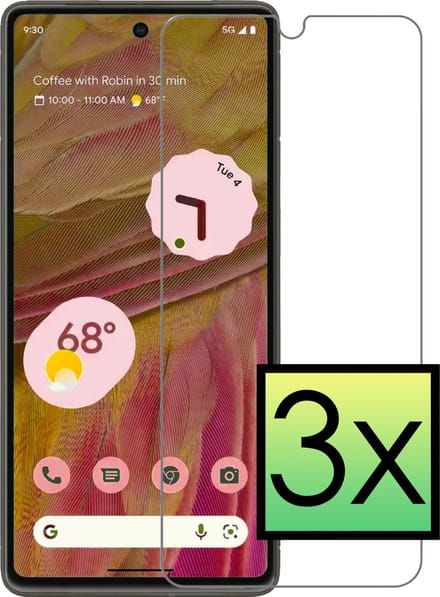 Screenprotector - 3 Stuks - Geschikt voor Google Pixel 7 - Extra Sterk - Beschermglas - Gehard Glas - Tempered Glass - Screen Protector - Bescherm Cover