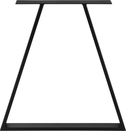 Stalen A/2 tafelpoot set van 2 meubelpoot 70x10x72 cm zwart