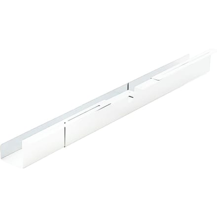 BRASQ Verstelbare Kabelgoot Wit - Kabel Organiser - Kabelgoot bureau - Kabelhouder - Kabelmanagement - Universeel