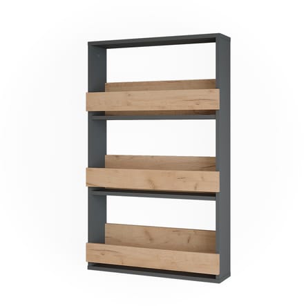 Vicco Repose Wijnglasrek – 60 x 98 cm Eik goud/antraciet