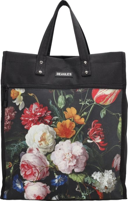Beagles Shop & Go Boodschappentas - Stillleven bloemen