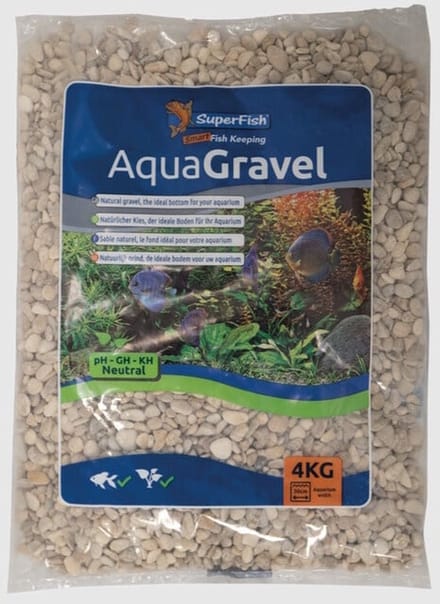 SuperFish Aquariumgrind British bruin 5-8 mm | natuurlijke bodembedekking | zak 4 kg