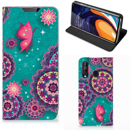 Samsung Galaxy A60 Bookcase Cirkels en Vlinders