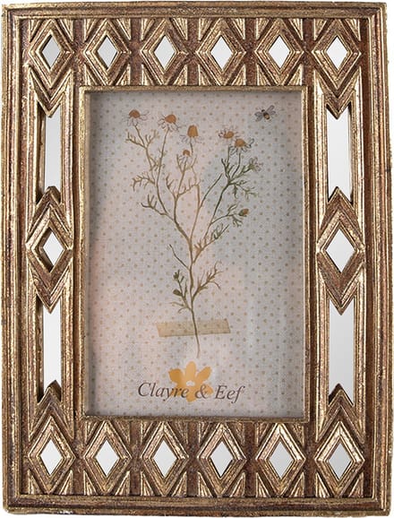 Clayre & Eef Fotolijst 10x15 cm Goudkleurig Polyresin