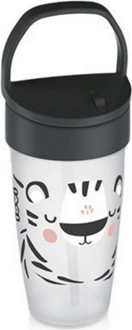 LOVI | Drinkbekker | Salt&Pepper | wit- zwart 250 ml, 12m+