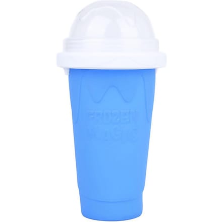Snelbevroren Beker Draagbare Dorstlesser Silicagell IJs Slush Maker Beker voor DIY Smoothie Blauw 400ml blauw