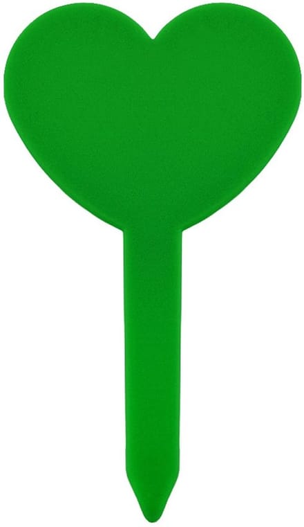 CombiCraft hartvormige steeketiketten 46x82mm groen - per 100 stuks