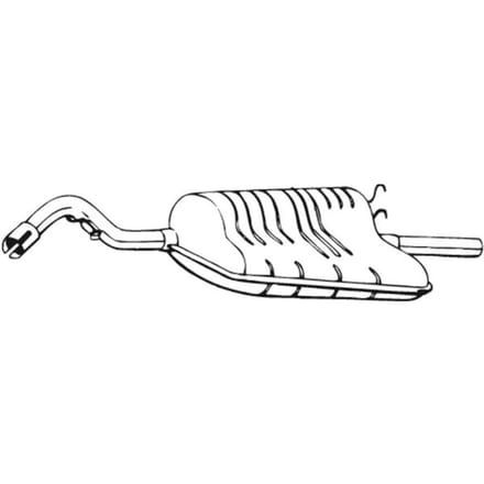 Geluiddemper achter BOSAL 154-537