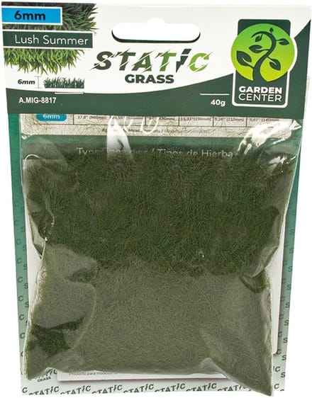 AMMO by Mig Jimenez Modelbouwdecoratie - MIG 8817 Static Grass - Lush Summer - 6mm - 40gr. Kunstgroen