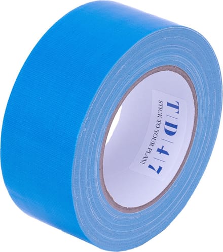 TD47 Gaffa Tape 50mm x 25m Fluor Blauw
