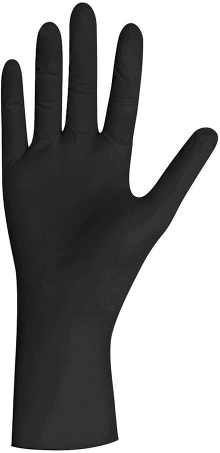 Zwarte latex handschoenen 100 stuks maat small