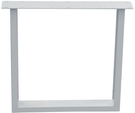 Stalen U tafelpoot wit 76 bij 10 cm en hoogte 72 cm (4 x 10 cm) - Set van 2 stuks