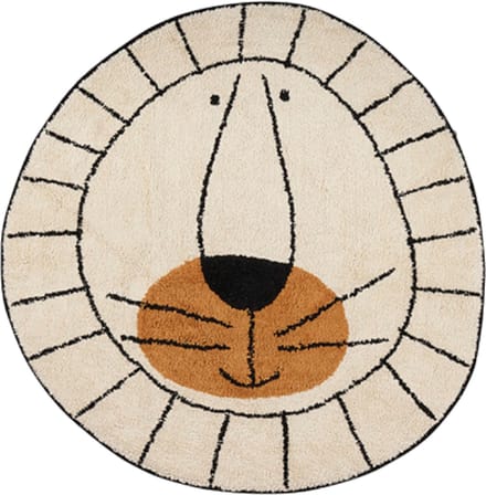 Tapis Petit Lion Vloerkleed Natural 100 x 100 cm